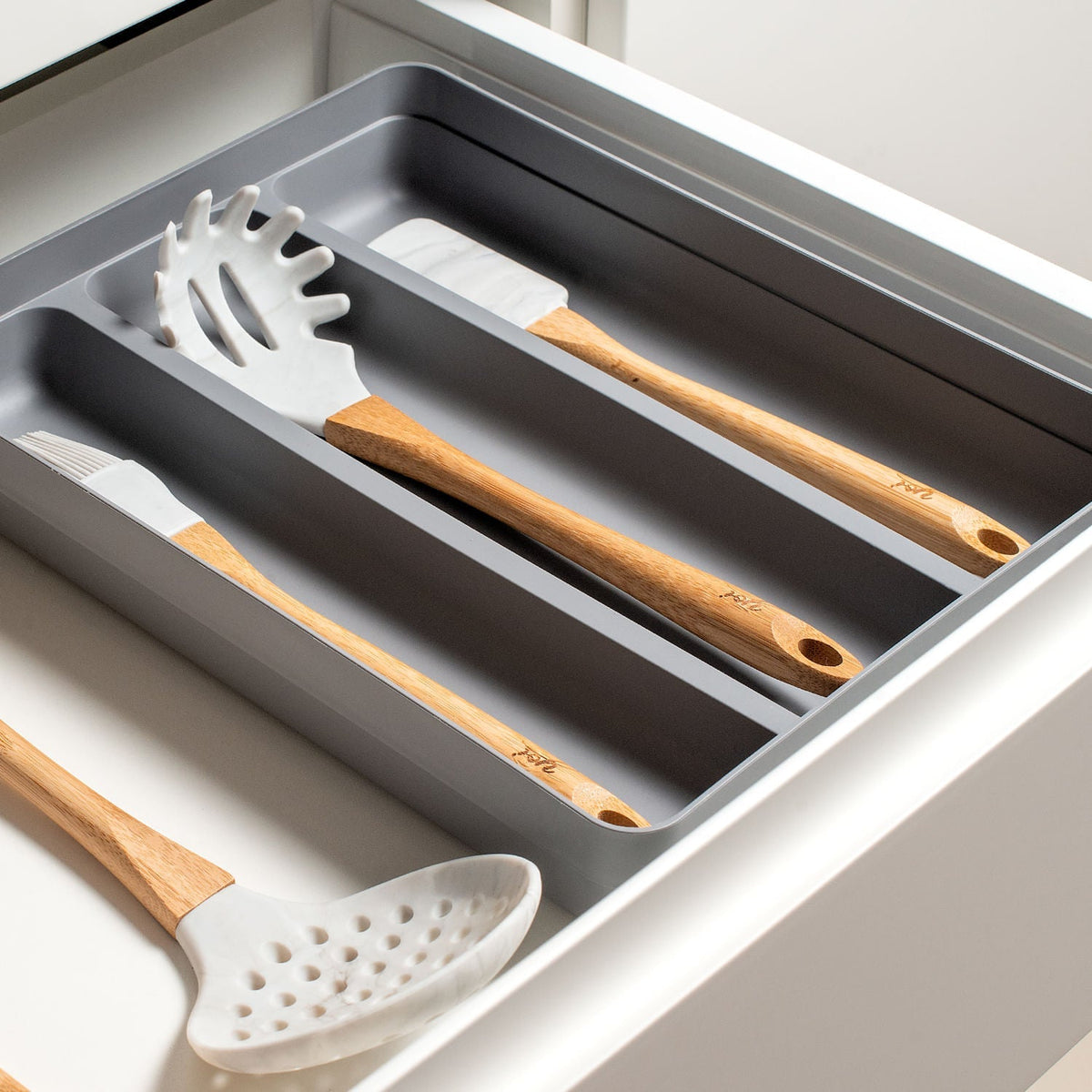 Kit de Organizador de Talheres e Utensílios Ou 2 Peças Linha Logic - Ou