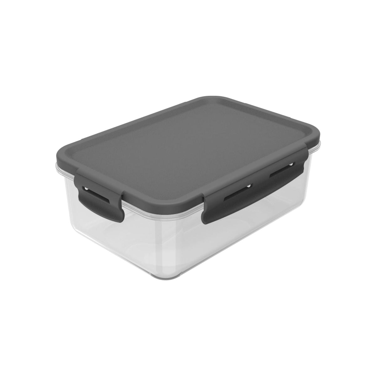 Kit de potes organizadores de geladeira retangular Ou 6 peças 1280ml Linha Click - Ou