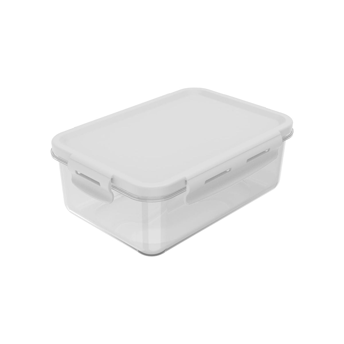 Kit de potes organizadores de geladeira retangular Ou 6 peças 1280ml Linha Click - Ou