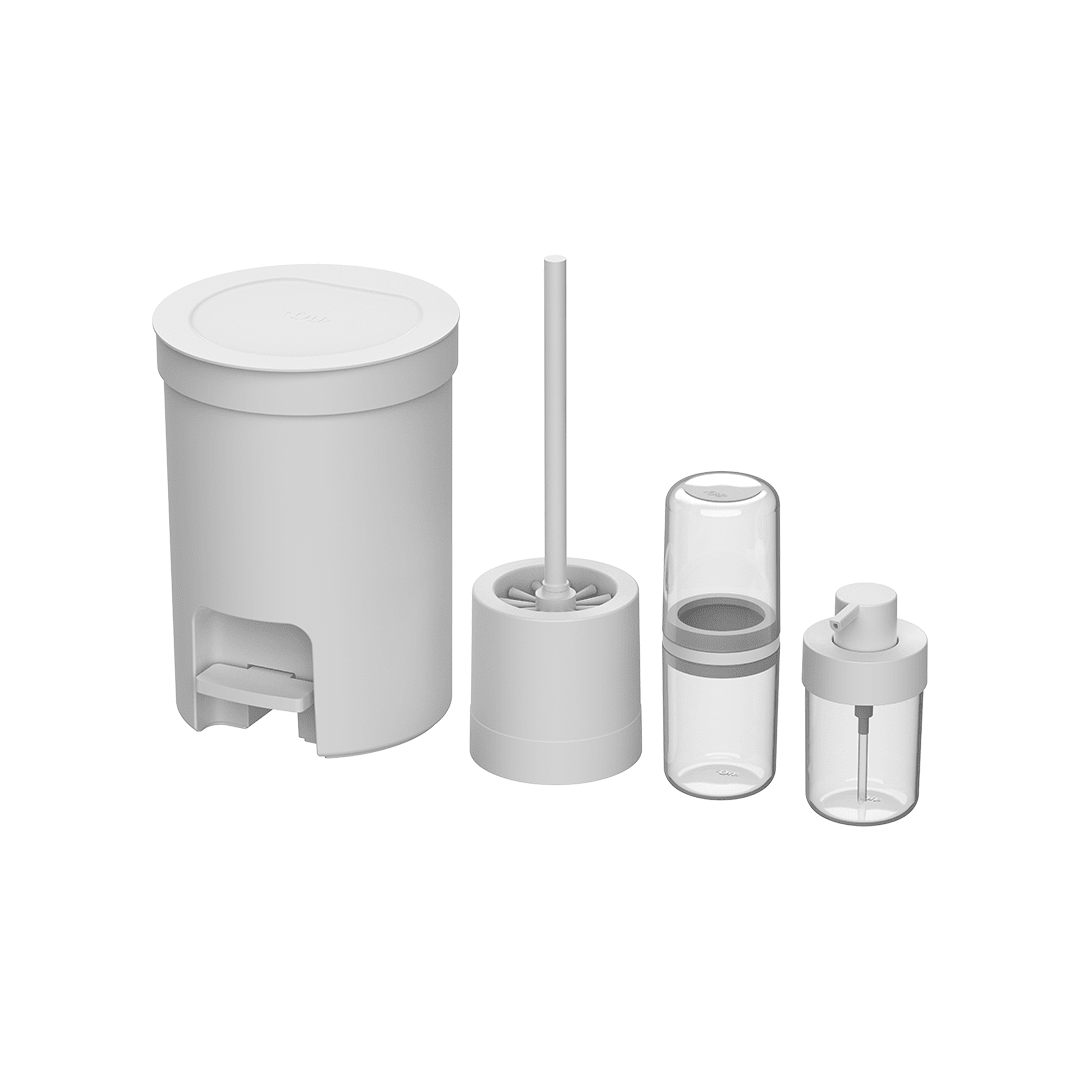 Kit Organizadores de Banheiro Ou 4 peças Peças Linha Vita - Ou