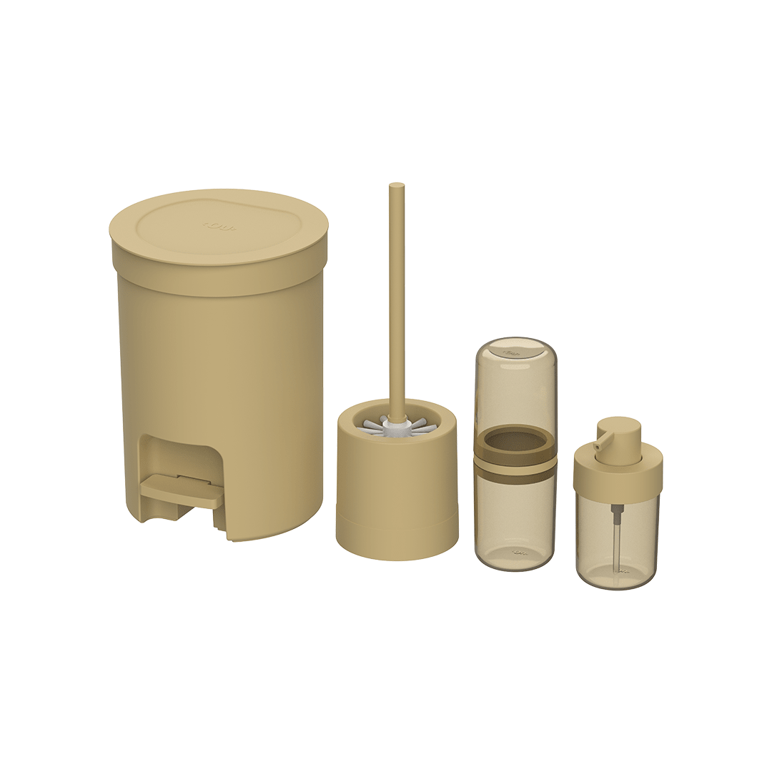 Kit Organizadores de Banheiro Ou 4 peças Peças Linha Vita - Ou