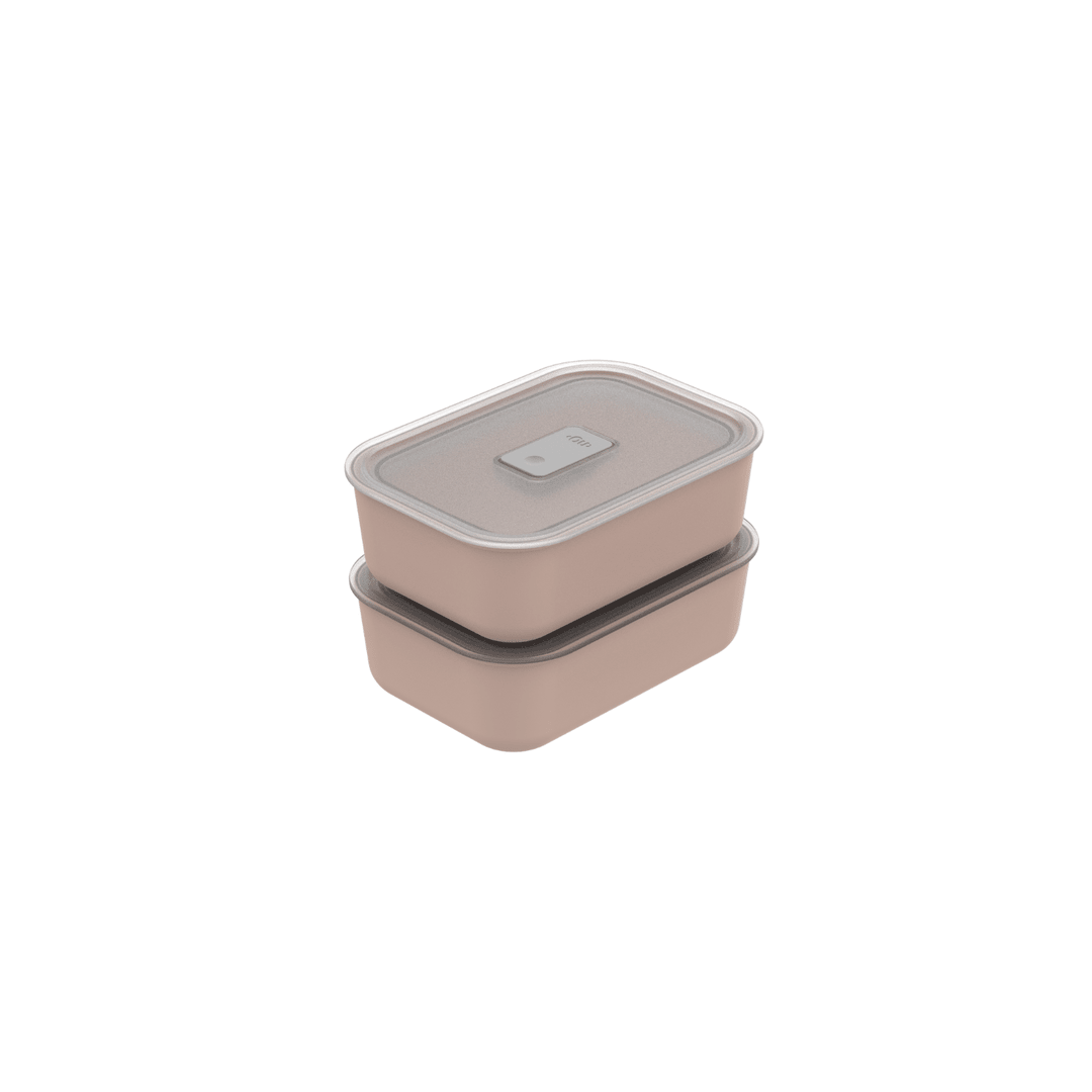Kit Pote Hermético Para Marmita 620ml 2 peças Ou Linha Move Lock - Ou