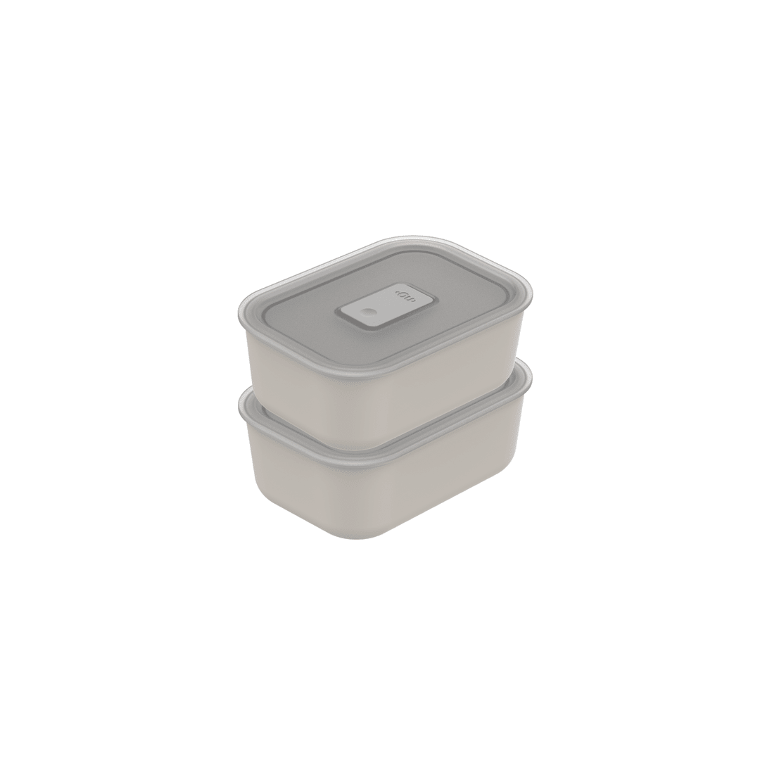 Kit Pote Hermético Para Marmita 620ml 2 peças Ou Linha Move Lock - Ou
