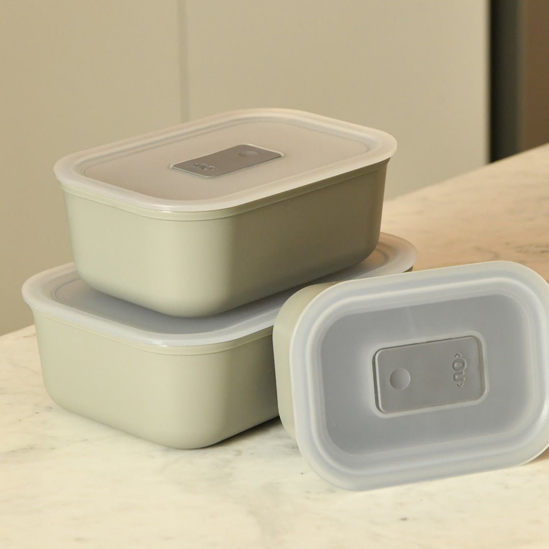Kit Potes Herméticos Para Marmita Ou 3 Peças Linha Move Lock - Ou
