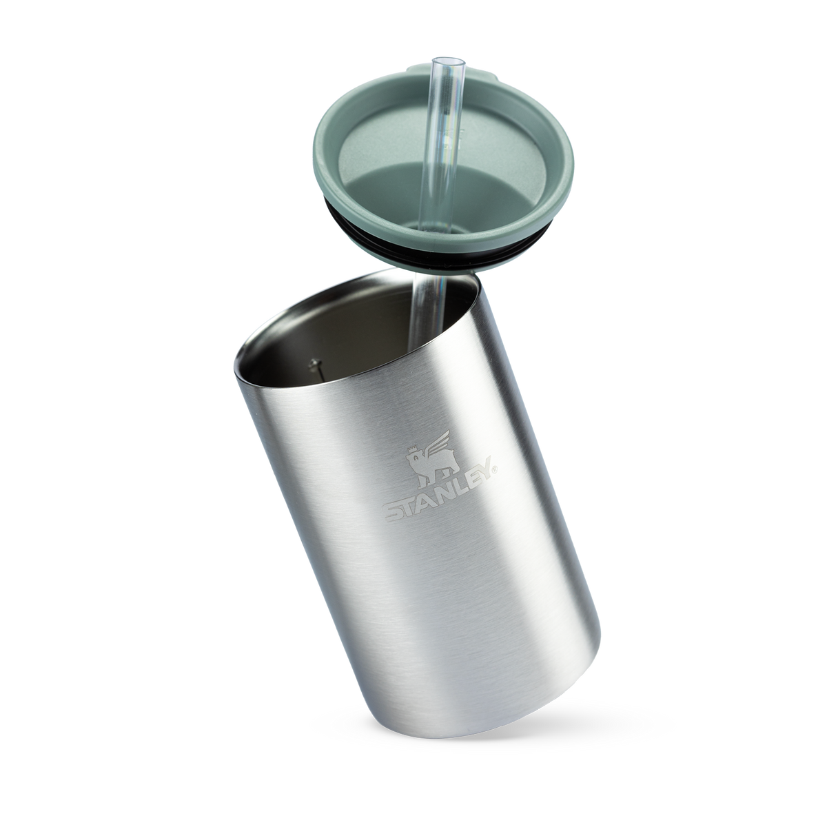 Copo Térmico 3 em 1 com tampa e canudo Stainless Steel Shale | 296ML