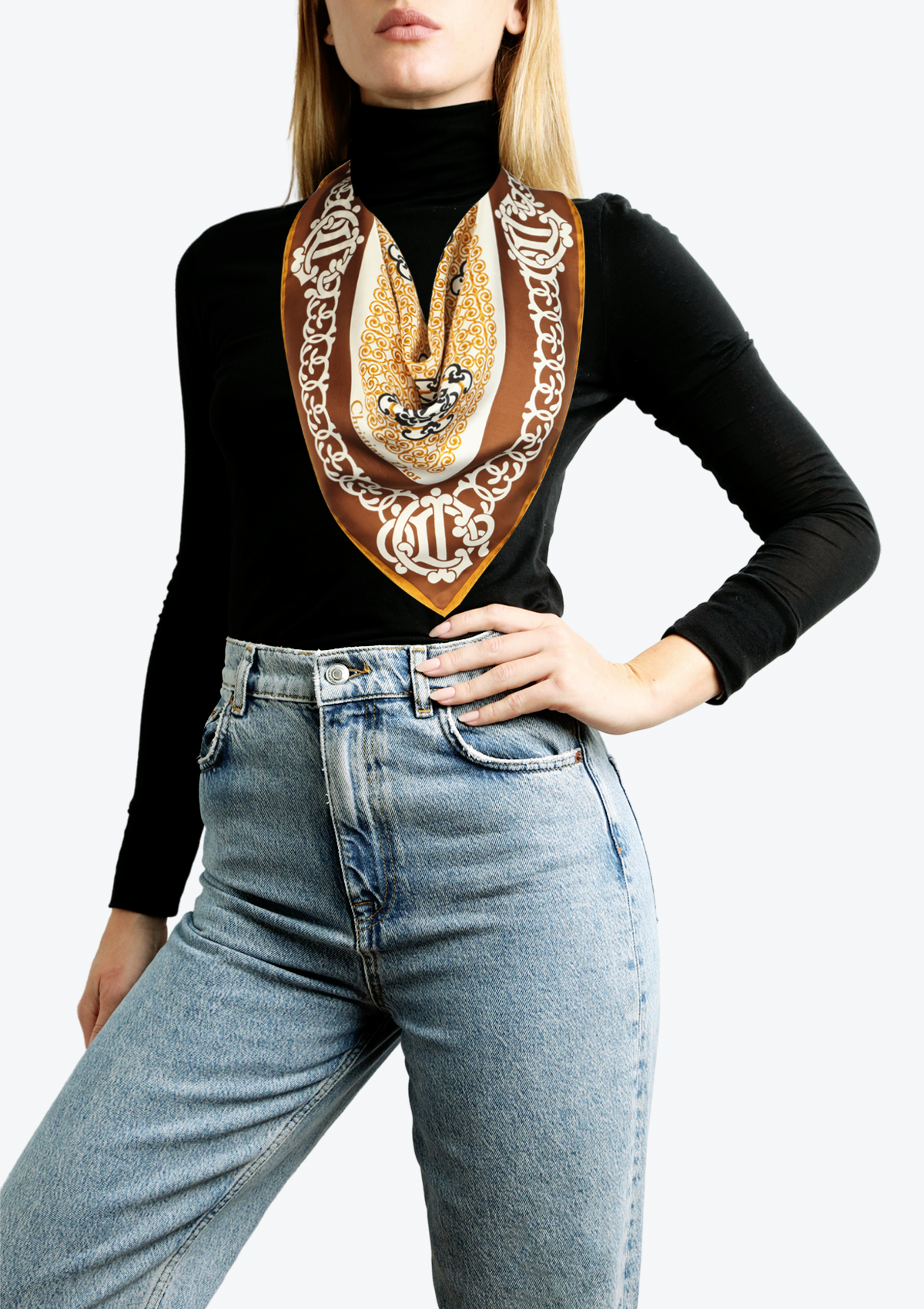 PRINTED SILK SCARF