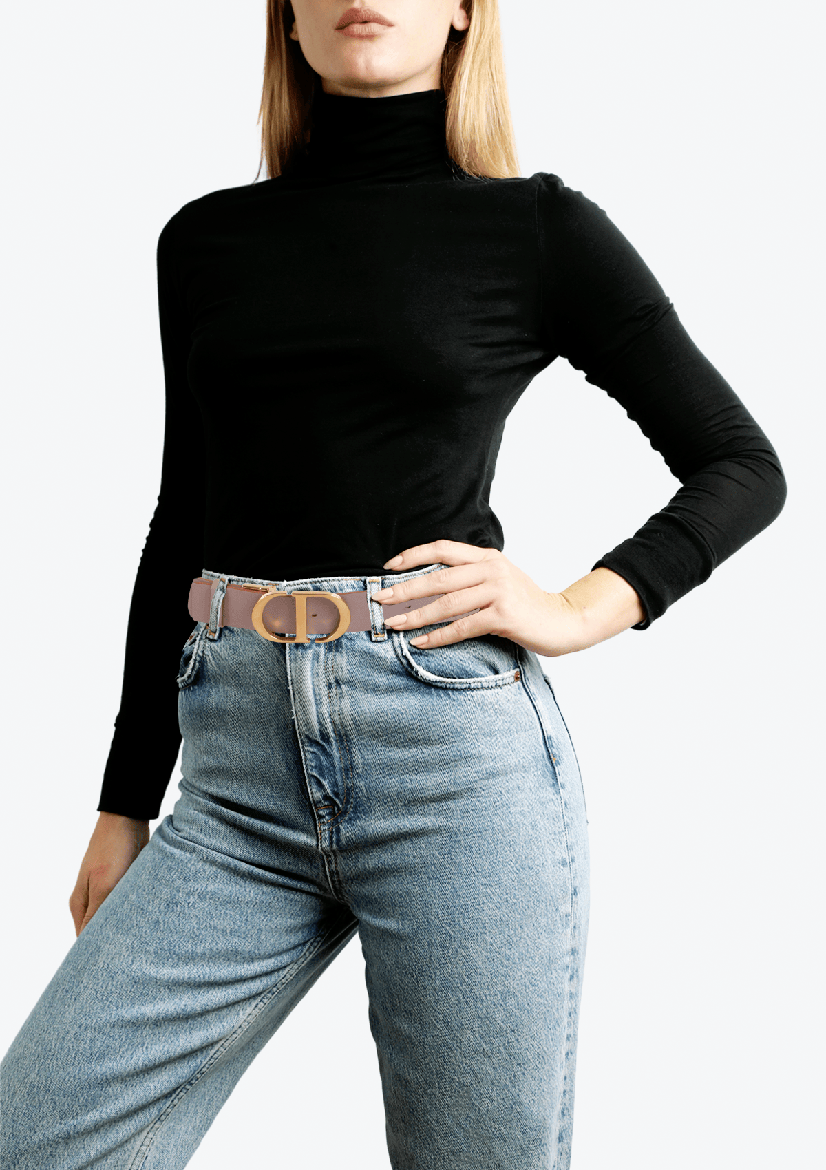 REVERSIBLE CD LEATHER BELT