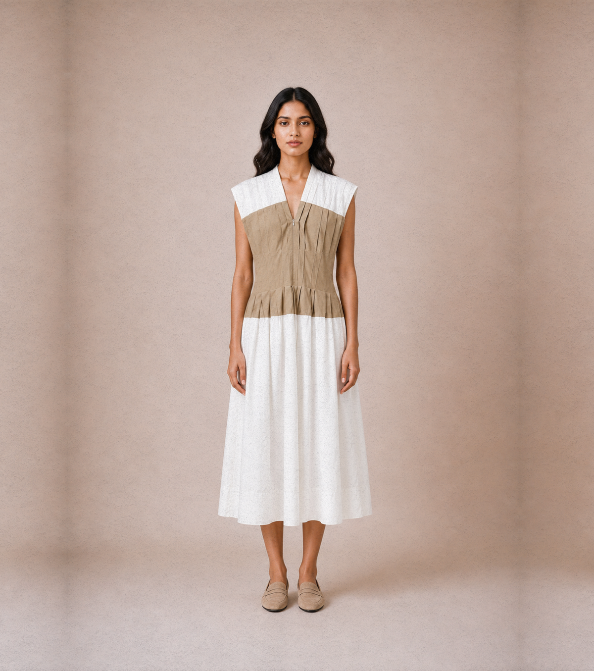 Sand Panel Dress