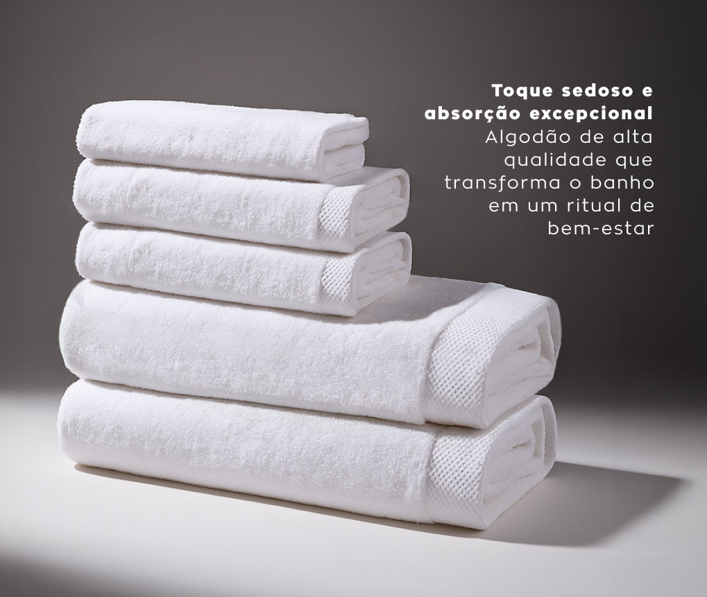 Jogo de Toalhas Voucler Oasis Branco